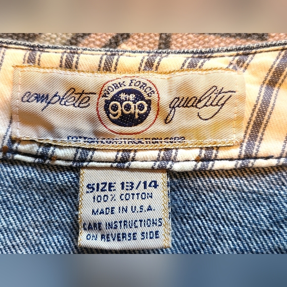 Vintage 1980's The Gap Stone Wash Denim Skirt Size 13/14 - Picture 15 of 16